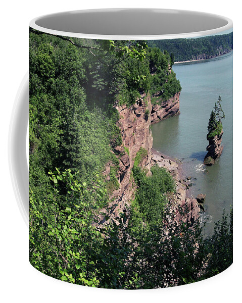 Bay Of Fundy Coffee Mug featuring the photograph Above the Bay of Fundy by Art Cole