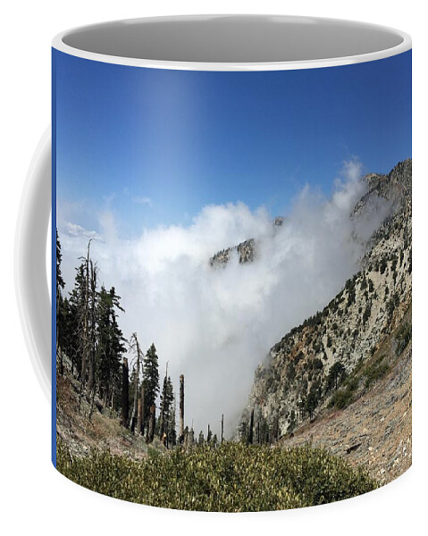 Clouds Coffee Mug featuring the photograph Above the Clouds by Ed Clark