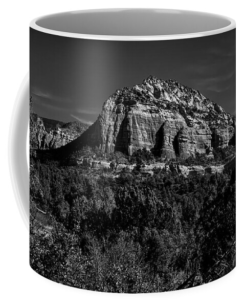 Arizona Coffee Mug featuring the photograph Above The Vortex BW by Mark Myhaver