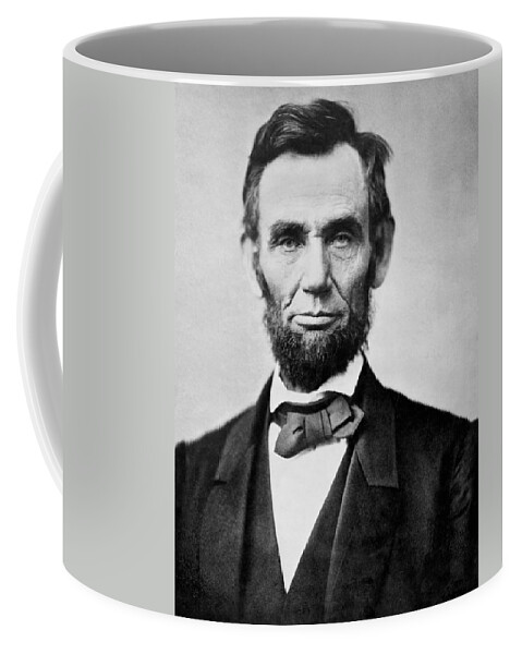 abraham Lincoln Coffee Mug featuring the photograph Abraham Lincoln - portrait by International Images