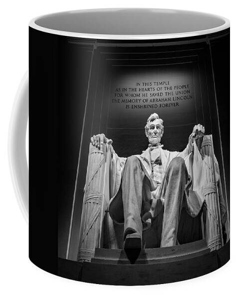 Washington Coffee Mug featuring the photograph Abraham Lincoln monument by Mihai Andritoiu