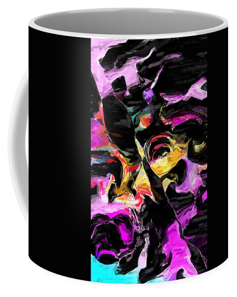 Fine Art Coffee Mug featuring the digital art Abstract 011715 by David Lane