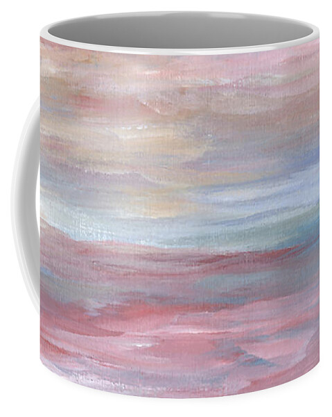 Abstract Coffee Mug featuring the painting Abstract 16 by Lucie Dumas