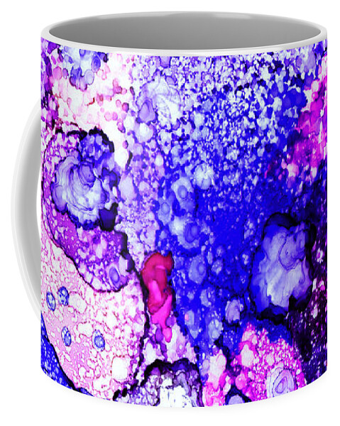 Abstract Coffee Mug featuring the painting Abstract 26 by Lucie Dumas