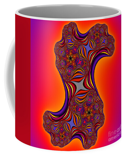 Abstract Coffee Mug featuring the digital art Abstract 44 by Rolf Bertram