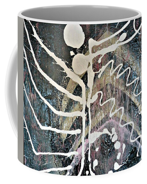  Wall Art Coffee Mug featuring the painting Abstract 6 by 'REA' Gallery