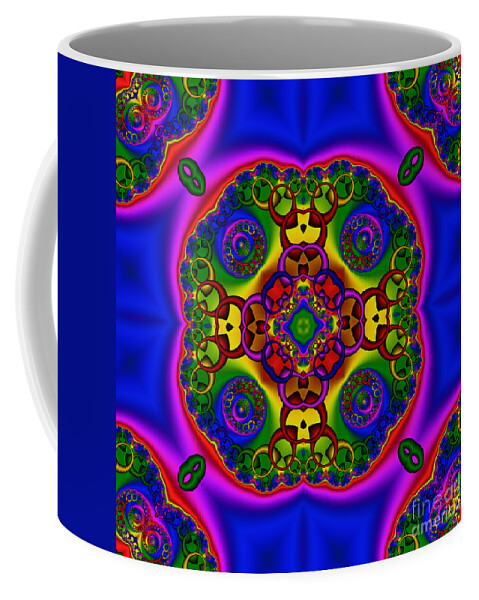 Abstract Coffee Mug featuring the digital art Abstract 621 by Rolf Bertram