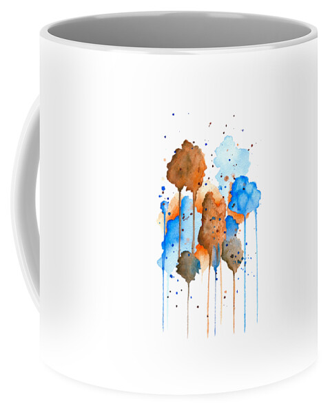 Abstract Coffee Mug featuring the painting Abstract 9 by Lucie Dumas