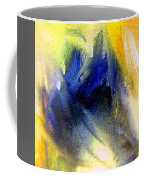 Art Coffee Mug featuring the painting Abstract 9649 by Rafael Salazar