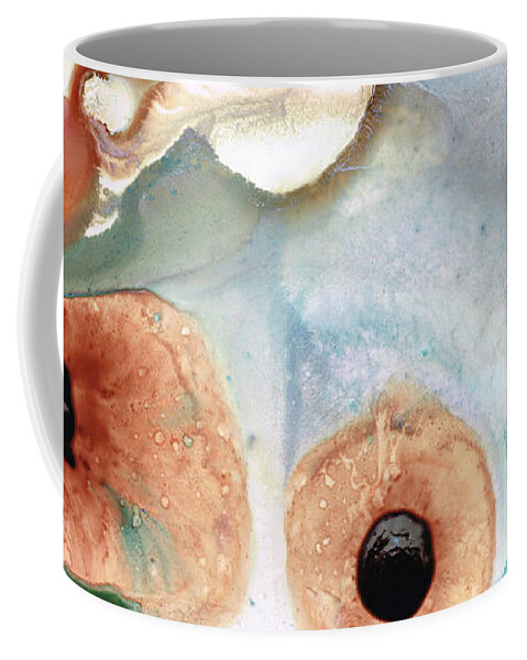 Abstract Coffee Mug featuring the painting Abstract Art - A Calm Force - Sharon Cummings by Sharon Cummings