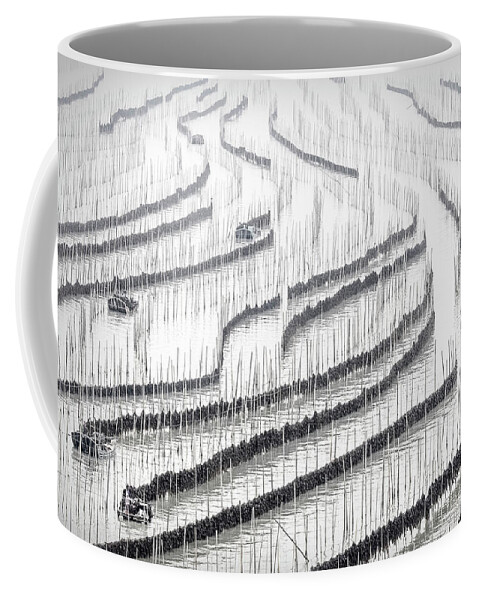 Asia Coffee Mug featuring the photograph Abstract art in the making by Usha Peddamatham