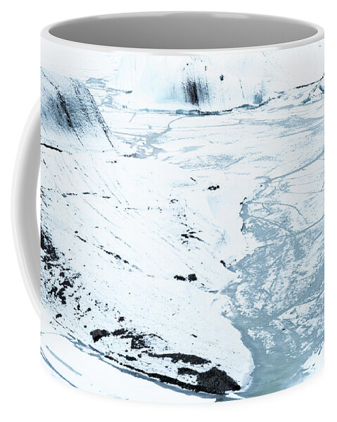 Winter Landscape Coffee Mug featuring the photograph Glacier Winter Landscape, Iceland with by Michalakis Ppalis