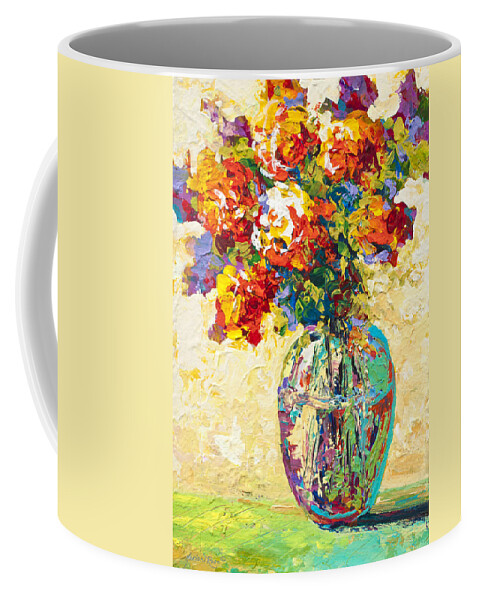 Flowers Coffee Mug featuring the painting Abstract Boquet IV by Marion Rose