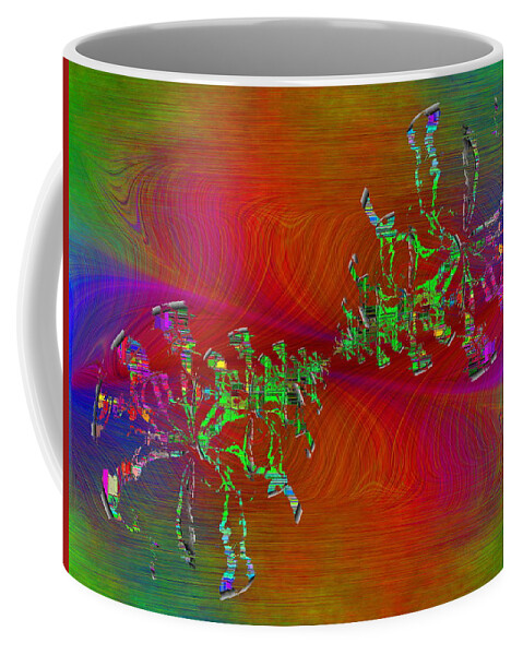 Abstract Coffee Mug featuring the digital art Abstract Cubed 371 by Tim Allen