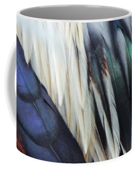 Feathers Coffee Mug featuring the photograph Abstract Feather Art by Jan Gelders 
