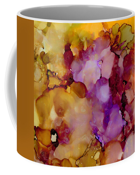 Floral Coffee Mug featuring the painting Abstract Floral #22 by Laurie Williams