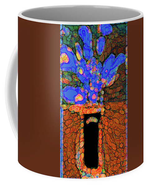 Posters Coffee Mug featuring the digital art Abstract Floral Art 77 by Miss Pet Sitter