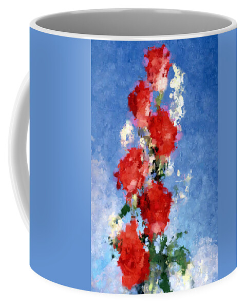 Rafael Salazar Coffee Mug featuring the digital art Abstract Flower 0792 by Rafael Salazar