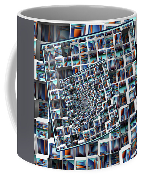 Droste Effect Coffee Mug featuring the digital art Abstract Infinity by Phil Perkins