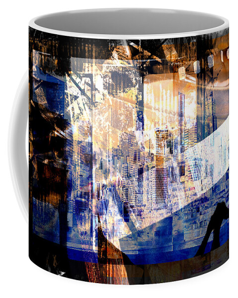 Abstract Coffee Mug featuring the digital art Abstract Movie by Art Di
