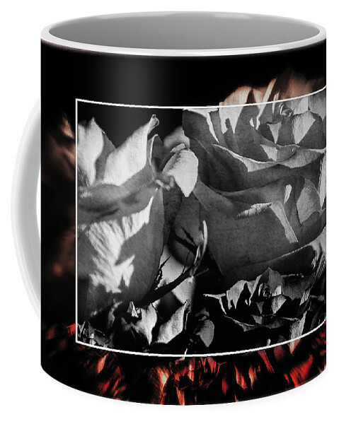Abstract Roses Coffee Mug featuring the photograph Abstract Roses by Susan McMenamin