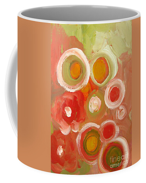 Abstract Art Coffee Mug featuring the painting Abstract VIII by Patricia Awapara