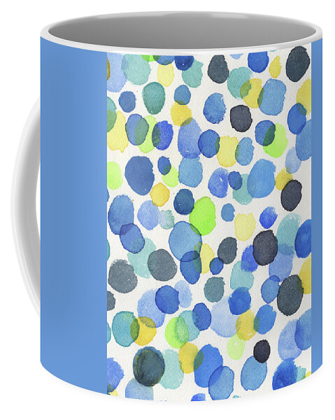 Watercolor Dots Coffee Mug featuring the painting Abstract Watercolor Dots III by Irina Sztukowski