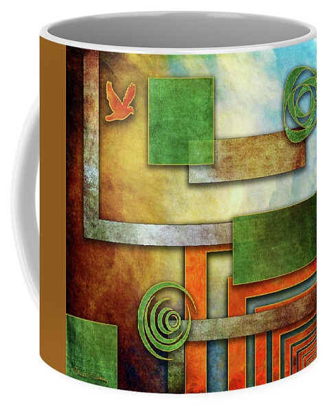 Abstract Coffee Mug featuring the digital art Abstraction 2 by Chuck Staley