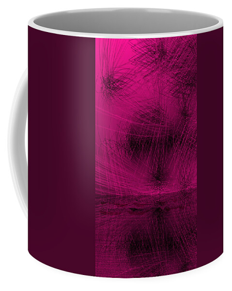 Rithmart Abstract Lines Organic Random Computer Digital Shapes Abstract Acanvas Algorithm Art Below Colors Designed Digital Display Drawn Images Number One Organic Recursive Reflection Series Shadowy Shapes Small Streaming Using Watery Coffee Mug featuring the digital art Ac-2-11 by Gareth Lewis