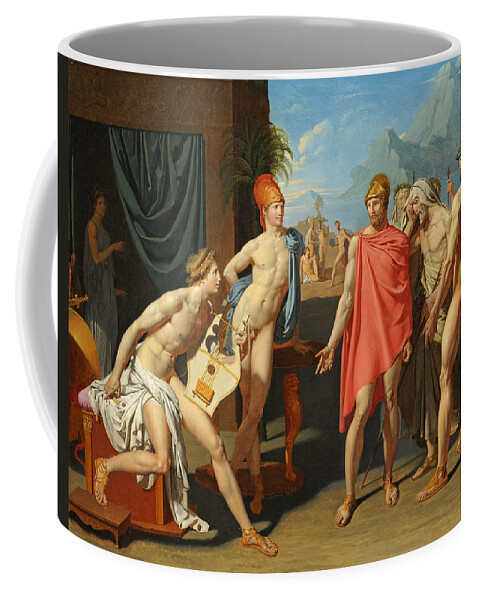 Jean-auguste-dominique Ingres Coffee Mug featuring the painting Achilles Receiving the Envoys of Agamemnon by Jean-Auguste-Dominique Ingres