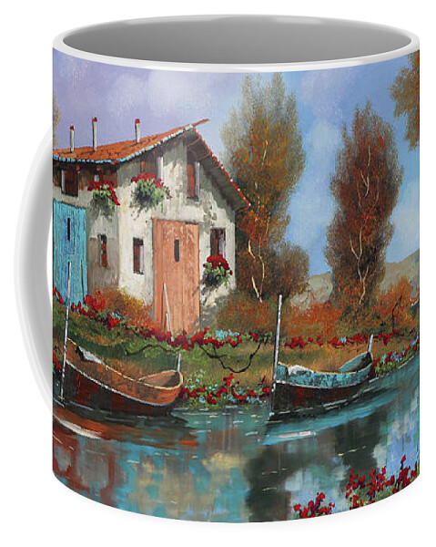 Water Coffee Mug featuring the painting Acqua by Guido Borelli