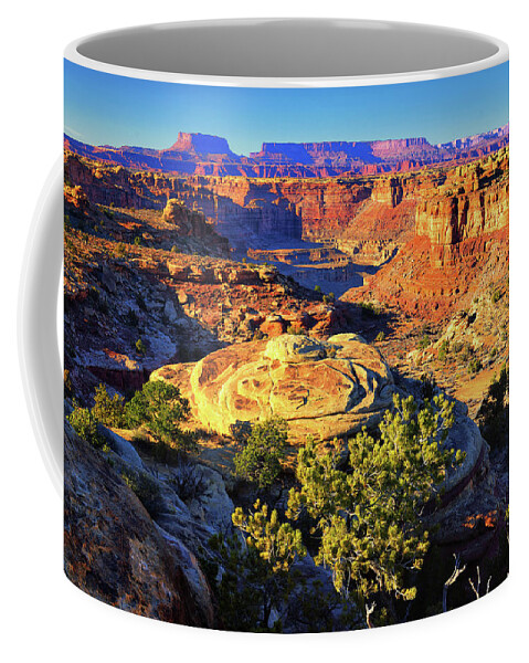 Canyonlands Coffee Mug featuring the photograph Across Canyonlands by Greg Norrell