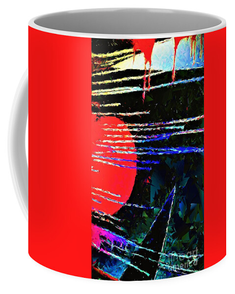 Universe Coffee Mug featuring the painting Across The Universe by Jacqueline McReynolds