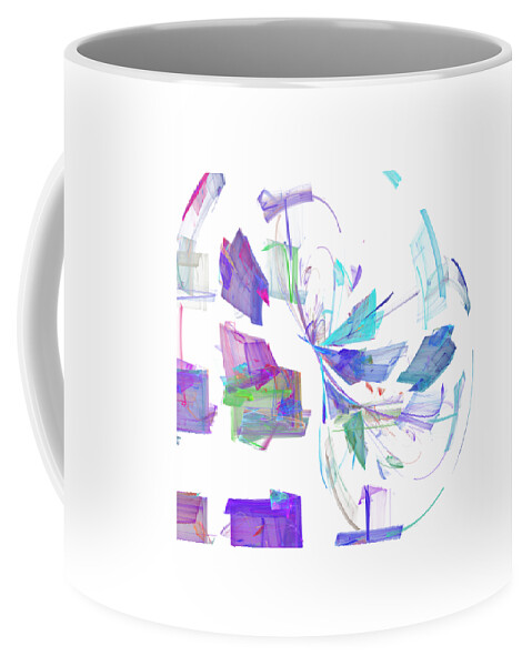 Pastel Coffee Mug featuring the digital art Action in Pastel by Ilia -