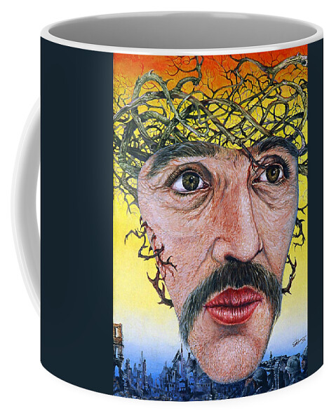 War Coffee Mug featuring the painting Adam In Pain by Otto Rapp