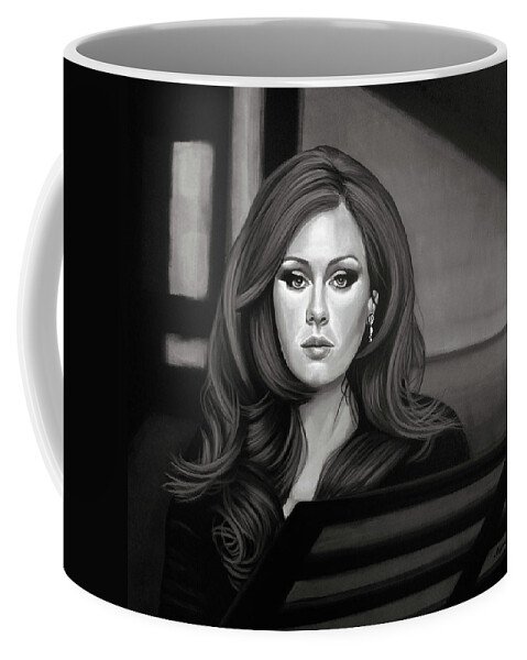 Adele Coffee Mug featuring the painting Adele Mixed Media by Paul Meijering