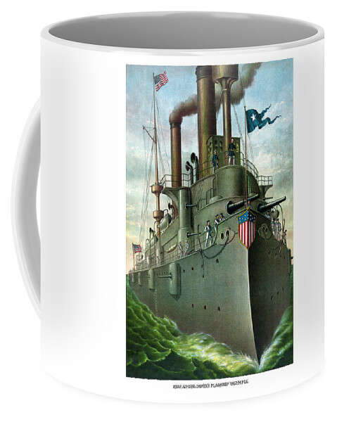 Admiral Dewey's Flagship Olympia Coffee Mug by War Is Hell Store - Fine Art  America