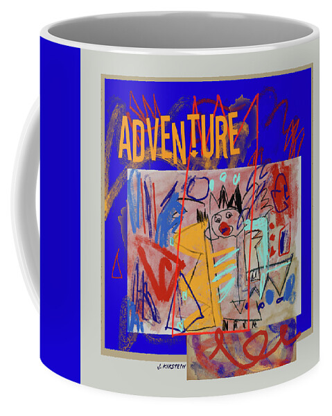Adventure Coffee Mug featuring the digital art Adventure by Janis Kirstein