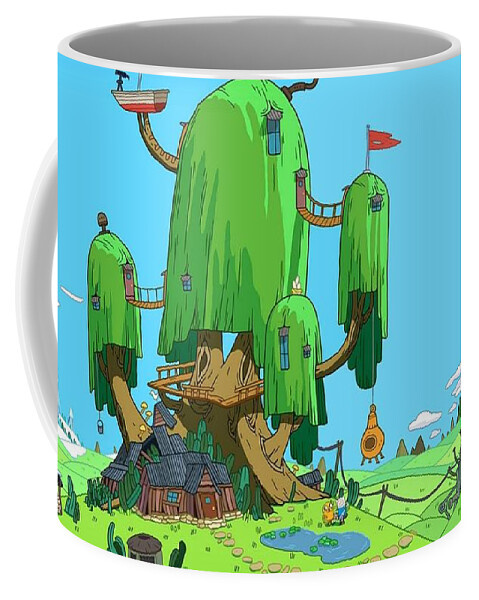 Adventure Time Coffee Mug featuring the digital art Adventure Time by Maye Loeser