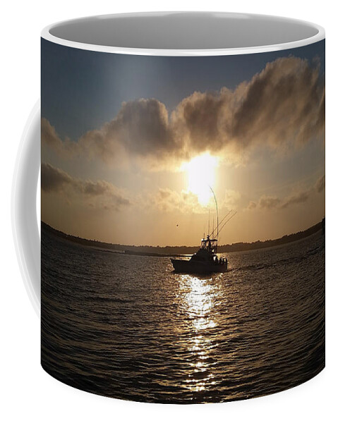 Sports Coffee Mug featuring the photograph After A Long Day Of Fishing by Robert Banach