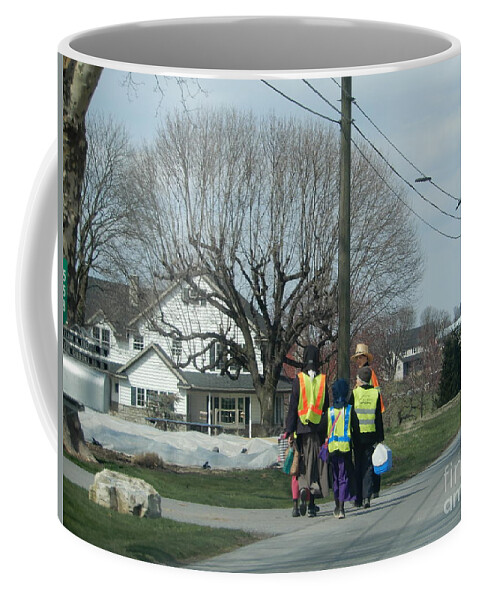 Amish Coffee Mug featuring the photograph After School by Christine Clark