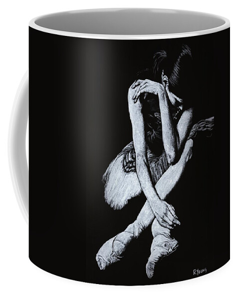 Dancer Coffee Mug featuring the pastel After the Performance by Richard Young