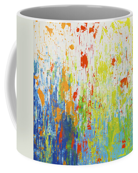 Flower Coffee Mug featuring the painting After The Rain by Linda Bailey