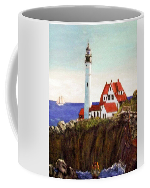 Red Coffee Mug featuring the painting After the Sorm by Brent Harris