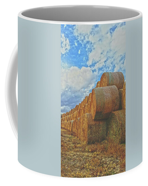 Hay Coffee Mug featuring the photograph Afternoon Stack by Amanda Smith