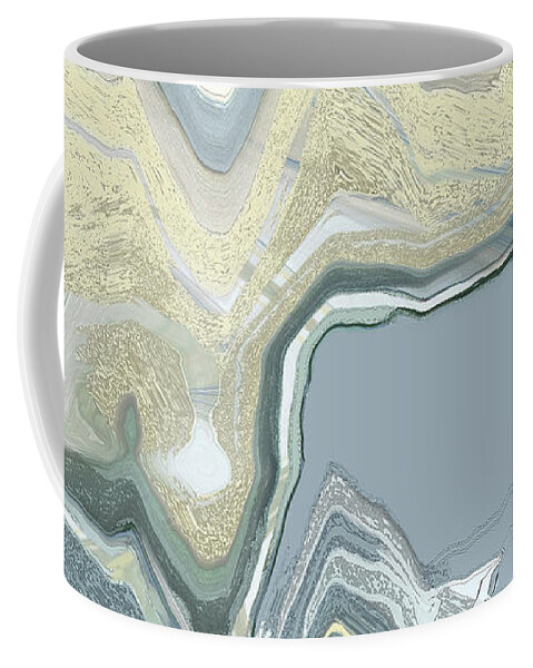 Abstract Coffee Mug featuring the digital art Agate by Gina Harrison