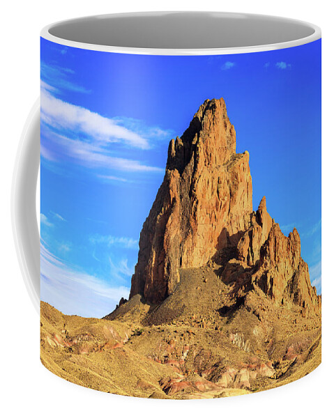 Agathla Peak Coffee Mug featuring the photograph Agathla Peak by Raul Rodriguez