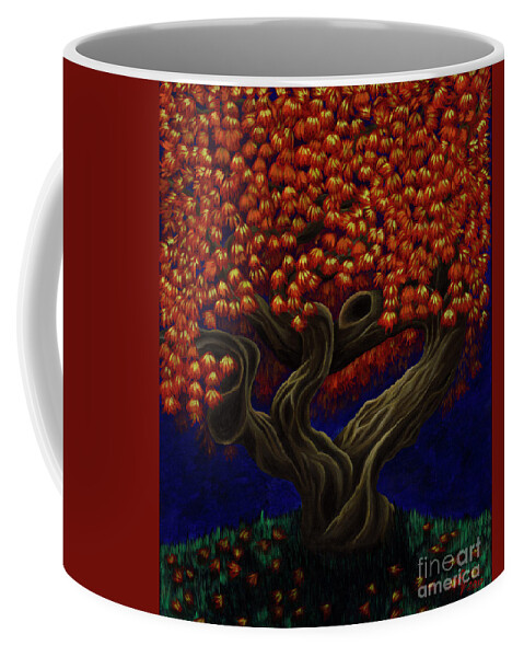 Rebecca Coffee Mug featuring the painting Aged Autumn by Rebecca Parker