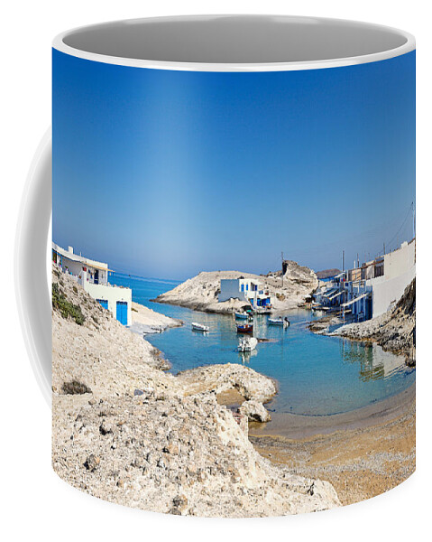 Milos Coffee Mug featuring the photograph Agios Konstantinos in Milos - Greece by Constantinos Iliopoulos