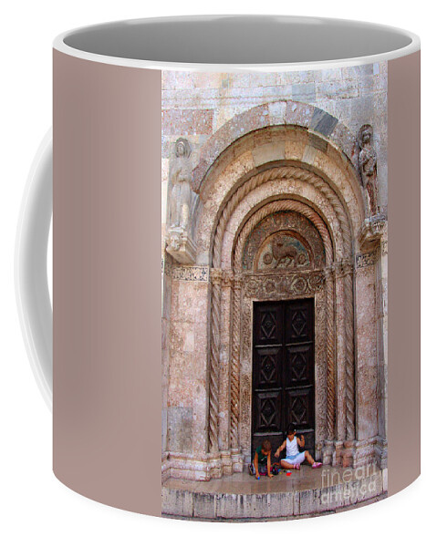 Agnus Dei Coffee Mug featuring the photograph Agnus Dei - St. Anastasia Zadar by Jasna Dragun